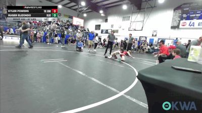 67 lbs Quarterfinal - Kyler Powers, Southern Oklahoma Wrestling Club vs Ruger Elizondo, Blue Devil Wrestling