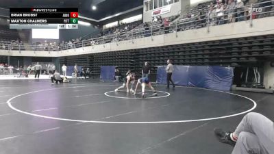 125 lbs Quarterfinal - Brian Brobst, Auburn vs Maxton Chalmers, Pittsville