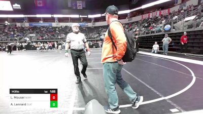 143 lbs Round Of 16 - Lily Mouser, Northwest vs Audrey Lennard, Olathe East