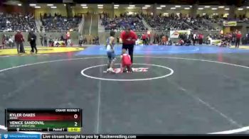 93 lbs Champ. Round 1 - Venice Sandoval, Hotshot Wrestling vs Kyler Oakes, NWWC