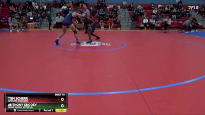 190 lbs Quarterfinal - Anthony Snodey, Cedar Rapids Jefferson vs Tom Scherr, Wahlert, Dubuque