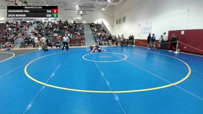 150 lbs Champ. Round 2 - Zack Bower, Kelly Walsh vs Zachariah Hill, Evanston