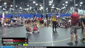 130 lbs Round 4 (6 Team) - Josh England, Elite Athletic Club W.E. vs Evan Pommier, Untouchables Purple