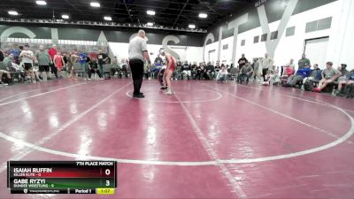 95 lbs Round 2 (8 Team) - Gabe Ryzyi, Dundee Wrestling vs Isaiah Ruffin, Killer Elite