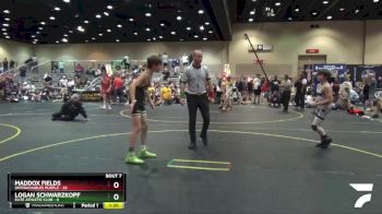 100 lbs Round 3 (6 Team) - Maddox Fields, Untouchables Purple vs Logan Schwarzkopf, Elite Athletic Club