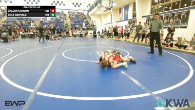 64 lbs Consi Of 4 - Callan Carson, Salina Wrestling Club vs Colt Hatfield, Coweta Tiger Wrestling