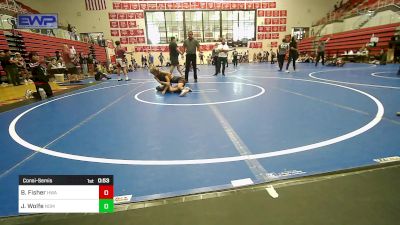 70 lbs Consolation - Beau Fisher, HURRICANE WRESTLING ACADEMY vs Jaysten Wolfe, Team Nomad