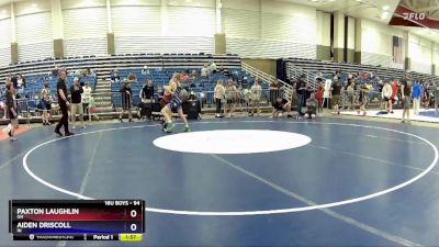 94 lbs Cons. Round 3 - Paxton Laughlin, OH vs Aiden Driscoll, IN