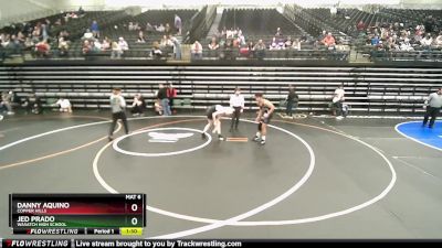 160 lbs Champ. Round 2 - Danny Aquino, Copper Hills vs Jed Prado, Wasatch High School