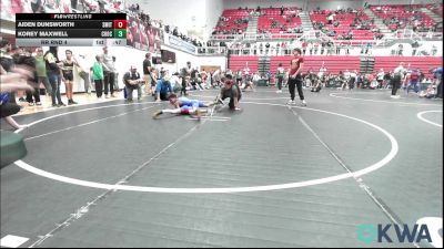 64 lbs Rr Rnd 4 - Aiden Dunsworth, Smith Wrestling Academy vs Korey Maxwell, Choctaw Ironman