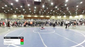 81 lbs Semifinal - Titus Bingham, MatTime vs Weston Shamhart, Klamath Basin Warriors