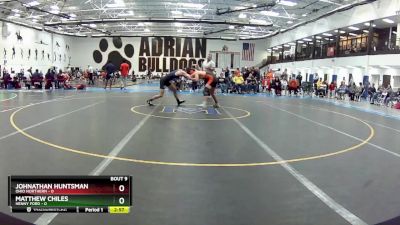 125 lbs Round 3 (6 Team) - Johnathan Huntsman, Ohio Northern vs Matthew Chiles, Henny Ford