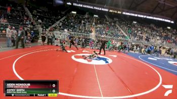 53 lbs Champ. Round 1 - Aiden Monsouir, Casper Wrestling Club vs Cotey Smith, North Big Horn Rams