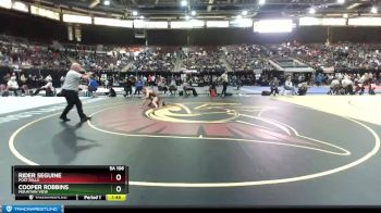 5A 106 lbs Quarterfinal - Rider Seguine, Post Falls vs Cooper Robbins, Mountain View