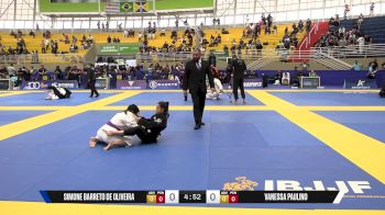 Vanessa Paulino vs Simone Barreto De Oliveira 2025 Brasileiro Jiu-Jitsu IBJJF
