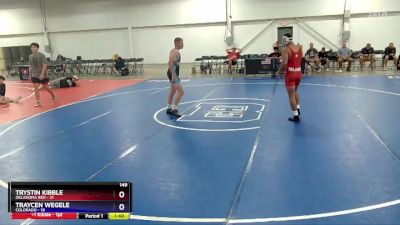 149 lbs Placement Matches (8 Team) - Trystin Kibble, Oklahoma Red vs Traycen Wegele, Colorado