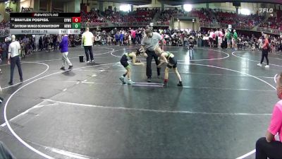 75 lbs Cons. Round 2 - Braylen Pospisil, Gretna Youth Wrestling Club vs Zaydean Munoz-Schwartzkopf, Nebraska Elite Wrestling Club