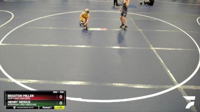 105 lbs Quarterfinal - Henry Neisius, Rosemount Irish Wrestling vs Braxton Miller, Scott West Panthers