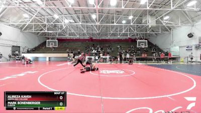 149 lbs Champ. Round 2 - Mark Bonenberger, Cuesta vs Alireza Kaveh, Santa Ana College