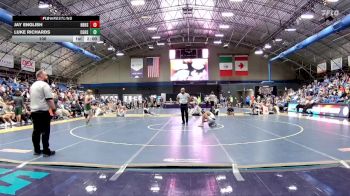 106 lbs Finals (2 Team) - Jay English, Hickory Ridge High School vs Luke Richards, Cardinal Gibbons High School