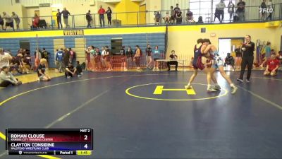 138 lbs Cons. Semi - Roman Clouse, Kansas City Training Center vs Clayton Considine, Halstead Wrestling Club