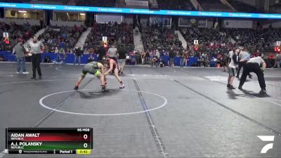 126 lbs Cons. Round 2 - Aidan Awalt, Republic vs A.j. Polansky, Republic