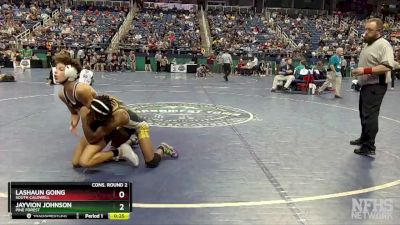 4A 120 lbs Cons. Round 2 - Jayvion Johnson, Pine Forest vs LaShaun Going, South Caldwell