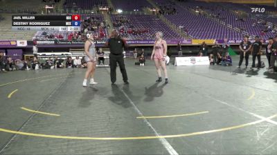 180 lbs Placement Matches (16 Team) - Jael Miller, North Central College vs Destiny Rodriguez, McKendree University