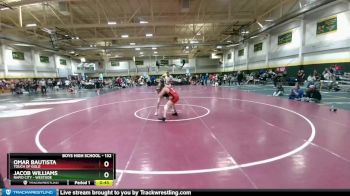 132 lbs Cons. Round 5 - Jacob Williams, Rapid City - Westside vs Omar Bautista, Touch Of Gold