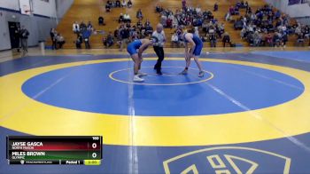 160 lbs Quarterfinal - Miles Brown, Olympic vs Jayse Gasca, North Mason