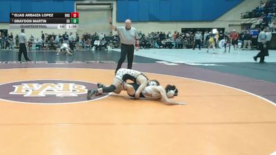 3 - 126 lbs Quarterfinal - Graydon Martin, Staunton River vs Elias Arbaiza Lopez, Rocktown High School