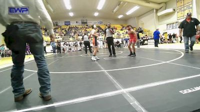 98 lbs Consi Of 8 #2 - Pierce Jones, Grove vs Shrayder Catron, Tahlequah Wrestling Club