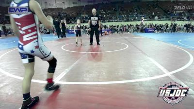 50 lbs Consi Of 8 #2 - Laken Peterpaul, Marlow Outlaws vs Blake Fowler, Duncan Demon Wrestling