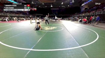 113 lbs Champ. Round 1 - Kenneth Xiong, El Capitan vs Jake Nunes, Hilmar