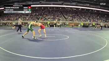 D3-144 lbs Champ. Round 1 - Matt Dion, Williamston vs Gauge Woelzlein, Millington