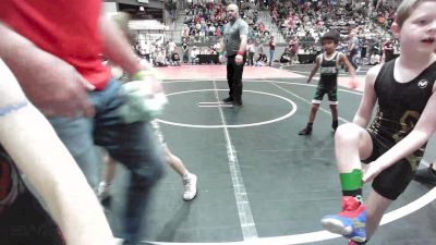 55 lbs Consi Of 8 #1 - Kysen Morgan, Fort Gibson Youth Wrestling vs Sawyer Oktay, Broken Arrow Wrestling Club