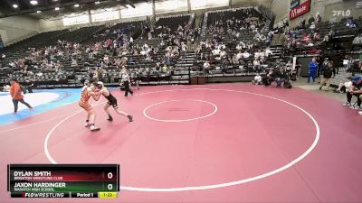 135 lbs Cons. Round 2 - Jaxon Hardinger, Wasatch High School vs Dylan Smith, Brighton Wrestling Club