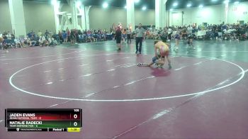 105 lbs Placement (16 Team) - Jaden Evans, SEAAU National Team vs Natalie Radecki, Team Diamond Fish