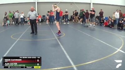 125 lbs Champ. Round 1 - Alex Salyer, Wise Central Youth Wrestling vs Wade Clevinger, GWC