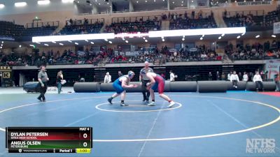 285 lbs 3rd Place Match - Dylan Petersen, Sitka High School vs Angus Olsen, Petersburg