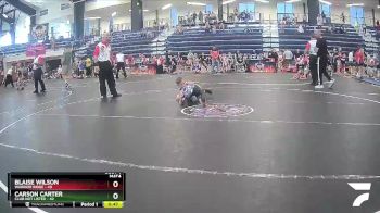 90 lbs Quarterfinal - Blaise Wilson, Warrior Ridge vs Carson Carter, Club Not Listed