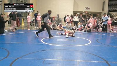 50 lbs Rr Rnd 3 - Kaia Gates, NewWhale Pink - Girls vs Carsyn Solis, MGW Black Widows - Girls