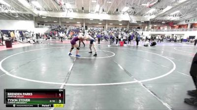 174 lbs Cons. Round 7 - Brenden Parks, Missouri Valley vs Tyson Stover, Corban University