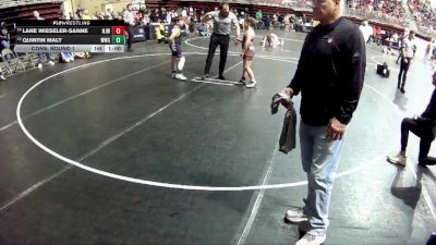 100 lbs Cons. Round 1 - Quintin Maly, Wahoo Wrestling Club vs Lane Wieseler-Sanne, Norfolk Jr Wrestling