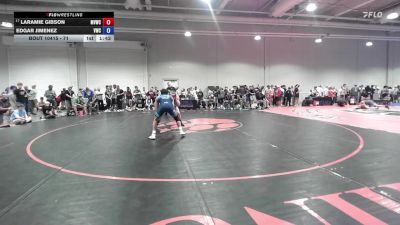 71 lbs Champ. Round 2 - Laramie Gibson, Mid Valley Wrestling Club vs Edgar Jimenez, Valiant Wrestling Club