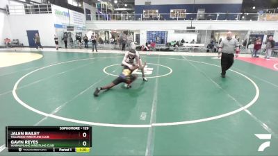 129 lbs Quarterfinal - Gavin Reyes, Warmupgang Wrestling Club vs Jalen Bailey, Tallwood Wrestling Club