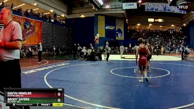 106 lbs Cons. Round 1 - Gavyn Mindler, Easton Area Hs vs Brody Sayers, Belmont Hill