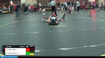 80/90 Round 5 - Ariah Mills (80), Roundtree Wrestling Academy vs Dallas Rosenbarger, Contenders Wrestling Academy