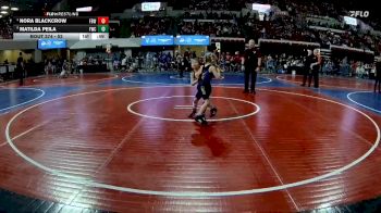 52 lbs Cons. Round 1 - Matilda Peila, Fergus Wrestling Club vs Nora Blackcrow, Ft. Belknap Warriors