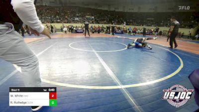 70 lbs Round Of 16 - Waylen White, CacheWrestlingClub vs Rhett Rutledge, Glenpool Warriors